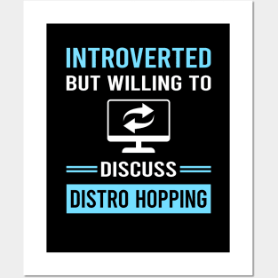 Introverted Distro Hopping Distrohopper Posters and Art